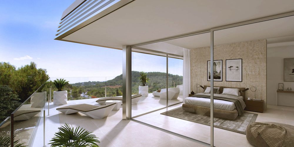 Gran dormitorio con terraza de este Exclusivo Resort en Mijas- Vende Costa del Sol Property Investments