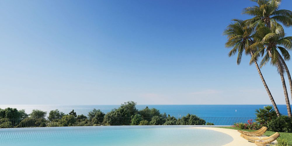 Piscina con vistas al Mediterraneo de este Exclusivo Resort en Mijas- Vende Costa del Sol Property Investments