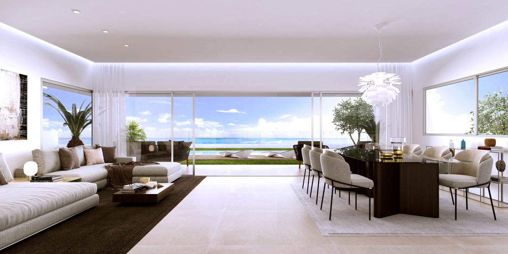 Amplio y luminoso salon de este Exclusivo Resort en Mijas- Vende Costa del Sol Property Investments